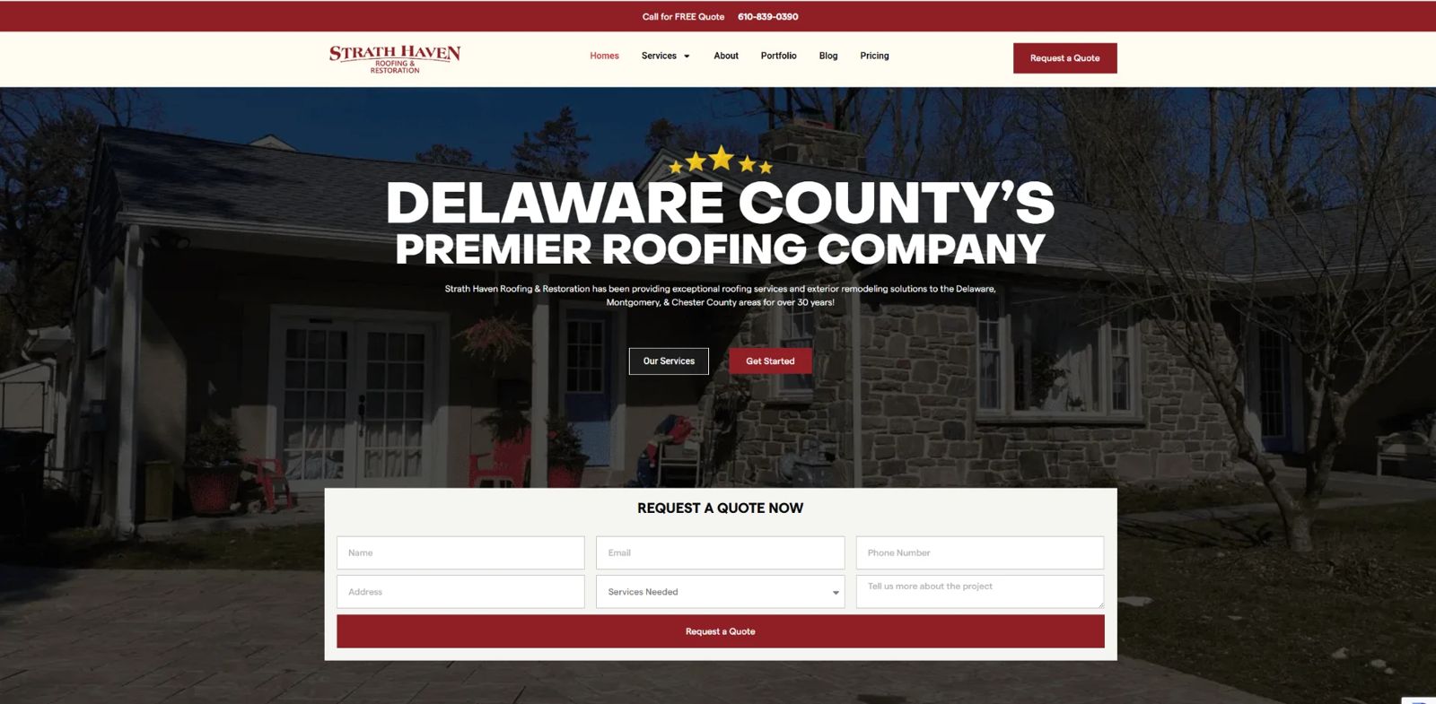 Strath Haven Roofing & Restoration — Roofing & Restoration website